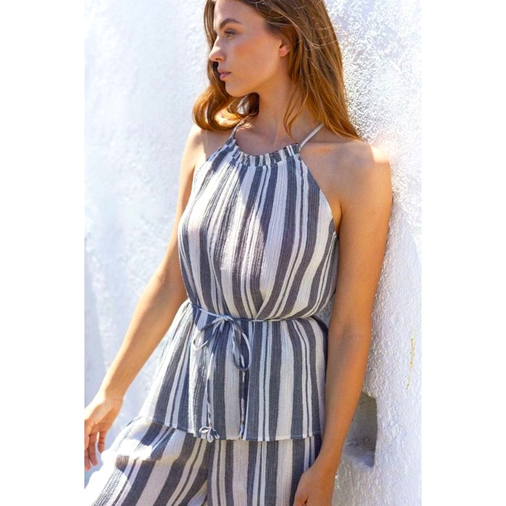 NWT Joie Larkyn Metallic Stripe Top